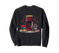 Books Are My Jam, Stravagante Regalo per Lettori di Libri Felpa, Unisex per Adulti, Nero, M