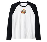 Books are my kind of people Funny Book Lover Reading Maglia con Maniche Raglan