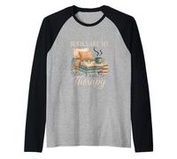 Books Are My Therapy Cozy Reading Nook Aesthetic Maglia con Maniche Raglan
