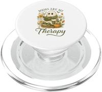 Books Are My Therapy Cute Ghost Halloween Reader PopSockets PopGrip per MagSafe