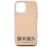 Books Are My Therapy Lover Bookish Librarian Boho Floral Custodia per iPhone 12 mini