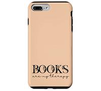 Books Are My Therapy Lover Bookish Librarian Boho Floral Custodia per iPhone 7 Plus/8 Plus