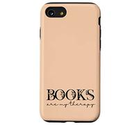Books Are My Therapy Lover Bookish Librarian Boho Floral Custodia per iPhone SE (2020) / 7/8