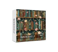 Books & Blooms - Puzzle da 1000 pezzi per adulti, accogliente libreria con design floreale, puzzle estetico per la casa, sfida rilassante e consapevole, per gli amanti dei puzzle e dei libri