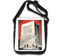 Books Cannot be Killed by fire People die but Books Never die Borsa a tracolla Bianco