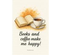 Books & Coffee Notebook: 100 Narrow Lined Pages for Journaling, To-Do Lists & Daily Thoughts
