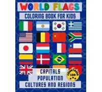 BOOKS INNOVATOR World Flags Coloring Book (Tascabile)