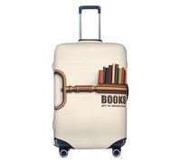 Books Key To Knowledge - Coperture elastiche per bagagli da viaggio, 45-81 cm, Nero , M