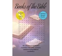 Books of the Bible Word Search Puzzles: Easy to Read Christian word searches [6x9 inches,110 pages] 50 + puzzles - great for vacations, holidays, bible study groups, cognitive therapy, devotion