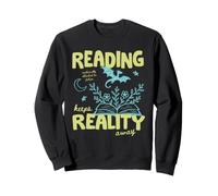 Books Over Reality Book Lover Reader Fiction Library Bookish Felpa