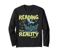 Books Over Reality Book Lover Reader Fiction Library Bookish Maglia a Manica