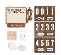 Books Read This Year - da lettura per libreria, decorazione per la casa, per librerie, sale da studio, lettori, insegnanti, donne, topi di biblioteca, studenti, scrittori, bibliotecari