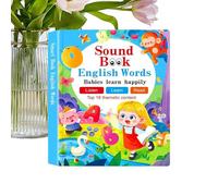 Books with Sound, Interactive Toddler Reading Books, 10.24x7.87 inches Electronic Educational Games & Sensory Learning Toys for Kids, Boys and Girls, Speech Development