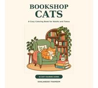 Bookshop Cats: A Cozy Coloring Book for Adults and Teens