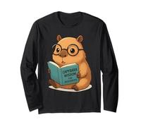 Bookworm Capybara Dreams Kawaii Style Maglia a Manica