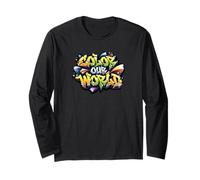 Bookworm Colora la nostra lettura estiva mondiale Maglia a Manica