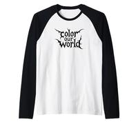 Bookworm Colora la nostra lettura estiva mondiale Maglia con Maniche Raglan