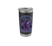 Bookworm Reader Gothic Phase Books Falene Ossa Luna Bicchiere termico in acciaio inox doppia parete