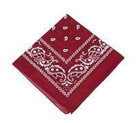 BOOLAVARD 100% Cotone, 1, 6 o 12 Confezioni Bandane con Motivo Paisley Originale | Scelta di Colore Headwear Sciarpa / Capelli della Testa del Nastro Wrap Collo Polso Cravatta (Nero, Rosso, Blu, Bianco, ecc) (Marrone)