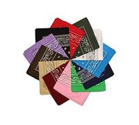 Boolavard 100% cotone, 1er 6 o 12 confezioni bandane con motivo paisley originale | Scelta di colore Headwear (12er Gemischt Mehrfarbig 2)