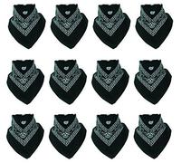 Boolavard 100% cotone 1pcs, 6pcs o 12pcs Pack Bandane con Paisley Pattern colore originale di scelta Headwear/capelli