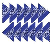 Boolavard 100% cotone 1pcs, 6pcs o 12pcs Pack Bandane con Paisley Pattern colore originale di scelta Headwear/capelli (12 Blu Reale)