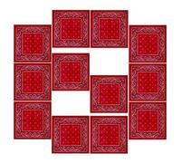 Boolavard 100% cotone 1pcs, 6pcs o 12pcs Pack Bandane con Paisley Pattern colore originale di scelta Headwear/capelli