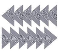 Boolavard 100% cotone 1pcs, 6pcs o 12pcs Pack Bandane con Paisley Pattern colore originale di scelta Headwear/capelli (12 Grigio)