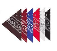 Boolavard 100% cotone 1pcs, 6pcs o 12pcs Pack Bandane con Paisley Pattern colore originale di scelta Headwear/capelli