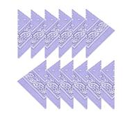 Boolavard 100% cotone 1pcs, 6pcs o 12pcs Pack Bandane con Paisley Pattern colore originale di scelta Headwear/capelli (12 Lilla)