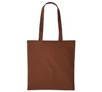 Boolavard Borsa per la spesa in cotone, leggera, media riutilizzabile, adatta per il fai da te, pubblicità, regali promozionali, attività, Fronte Scura