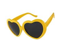 Boolavard Kids Fashion Retro Summer Cuore Heart Shape Design Lolita Occhiali da sole Occhiali da Vista (Arancia)