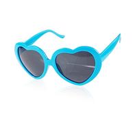 Boolavard Kids Fashion Retro Summer Cuore Heart Shape Design Lolita Occhiali da sole Occhiali da Vista (Azzurro)