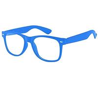Boolavard Kids Nerd Occhiali Clear Lens Geek per Ragazze Ragazzi Età 4-12 (Blu)