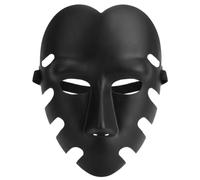 Boolavard Maschera Cosplay per Gioco di Ruolo, Maschere Premium Nero Opaco & Oro per Halloween, Carnevale & Feste a Tema, Cinturino Regolabile, Stile Boss, Servant, Bambola 123 o VIP Oro, Taglia Unica