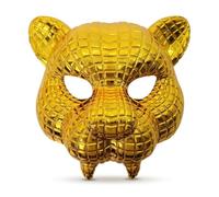 Boolavard Maschera Cosplay per Gioco di Ruolo, Maschere Premium Nero Opaco & Oro per Halloween, Carnevale & Feste a Tema, Cinturino Regolabile, Stile Boss, Servant, Bambola 123 o VIP Oro, Taglia Unica