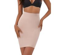 Boolavard Slip Modellante per sotto i Vestiti Mezzo Slip per Il Controllo della Pancia Shaper per Il Corpo Snellente Senza Cuciture (IT, Testo, XL, Regular, Regular, Beige)