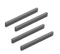 BOOLSFMAM 4 pezzi Maniglie per cucina Grigio, Maniglie per mobili, per armadi, cassetti, maniglie per cucina, riutilizzabili per armadi da cucina in Nord Europa