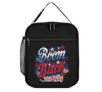Boom Bitch Get Out The Way - Borsa termica per il pranzo, con manico staccabile, per viaggi, lavoro, picnic