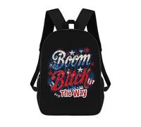Boom Bitch Get Out The Way - Zaino da viaggio unisex, con stampa, 43,2 cm