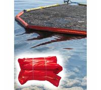 Boom galleggiante per contenimento delle fuoriuscite, barriera marina portatile in PVC con airbag indipendenti per il controllo dei rifiuti sulla superficie dell'acqua