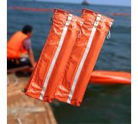 Boom galleggiante resistente per il contenimento delle fuoriuscite di petrolio e il controllo dei detriti d'acqua, design in PVC facile da installare per porti, fiumi e ambienti marini