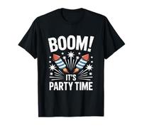 Boom It's Party Time Capodanno Maglietta