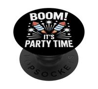 Boom It's Party Time Capodanno PopSockets PopGrip Adesivo