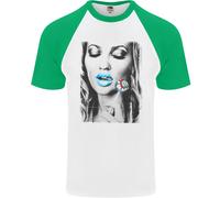 Boom Lolly Pop Chick Maglietta Baseball S/S Da Uomo