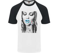 Boom Lolly Pop Chick Maglietta Baseball S/S Da Uomo