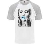 Boom Lolly Pop Chick Maglietta Baseball S/S Da Uomo