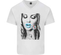 Boom Lolly Pop Chick Maglietta In Cotone A V Per Uomo