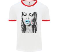 Boom Lolly Pop Chick Uomo Ringer T-Shirt