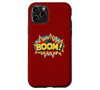 Boom Pop Art Esplosione Retrò Comico Supereroe Suono Parola Vibe Custodia per iPhone 11 Pro